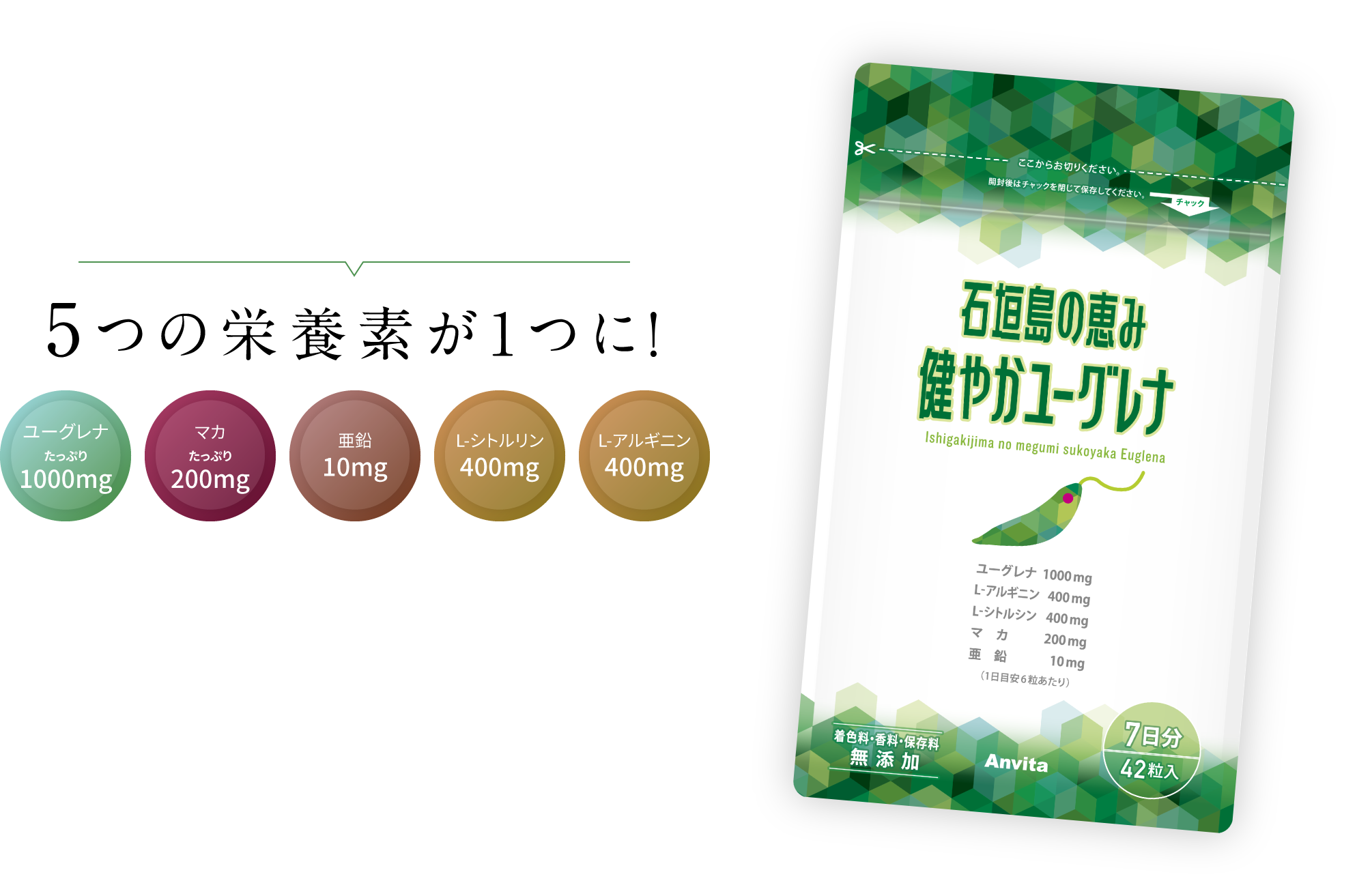5つの栄養素が1つに！